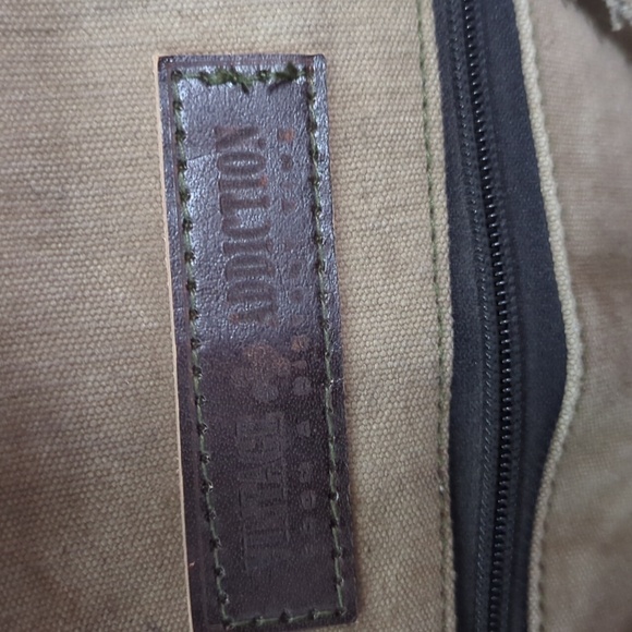 Vintage Addiction Distressed Canvas Messenger Bag - Picture 3 of 10